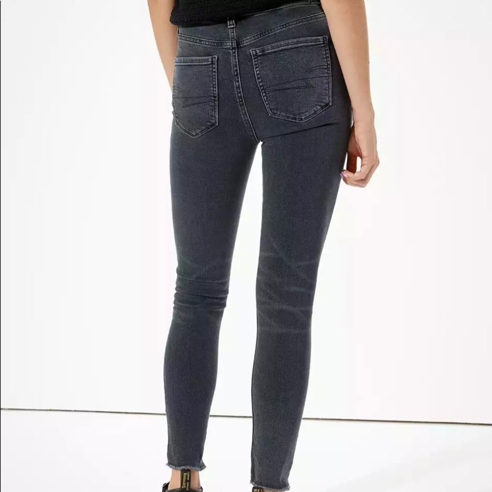 American eagle Super High Waisted Jegging, size 24w (00 regular) color black